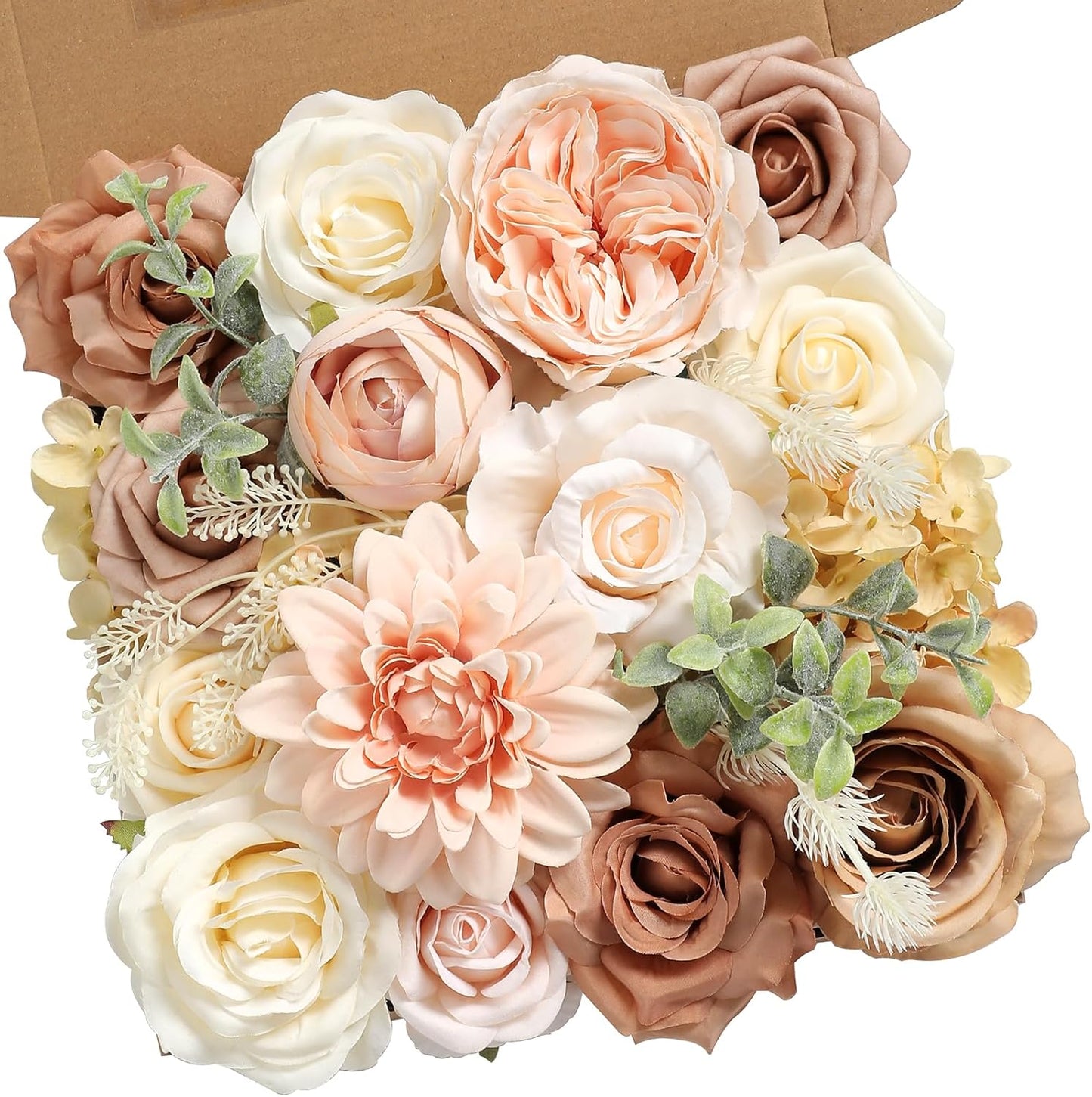 Artificial Flower Assortment for DIY Centerpiece Arrangement Wedding Hand Bouquet Flower Bouquet Centerpiece Arrangement Party Baby Shower Home Decoration (Pink Yellow)