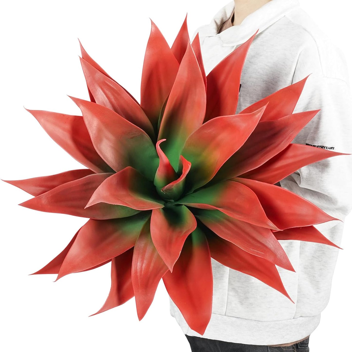 Velener Artificial Agave Plant Set, 28 Inch, Faux Aesthetic Plants for Home Decor, Realistic UV Resistant Fake Agave Plants Without Pot, Set of 2