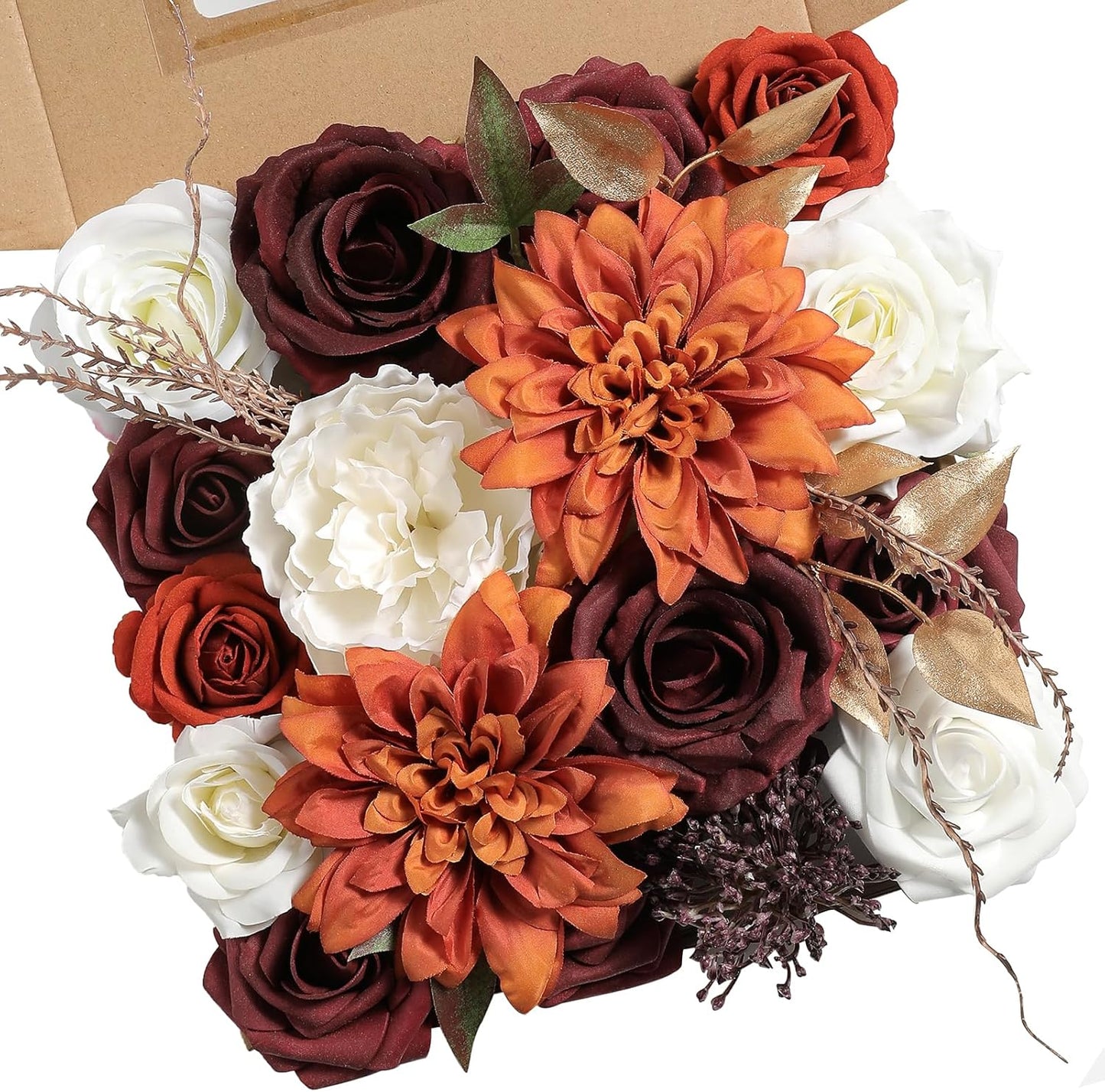 Artificial Flower Assortment for DIY Centerpiece Arrangement Wedding Hand Bouquet Flower Bouquet Centerpiece Arrangement Party Baby Shower Home Decoration (Pink Yellow)