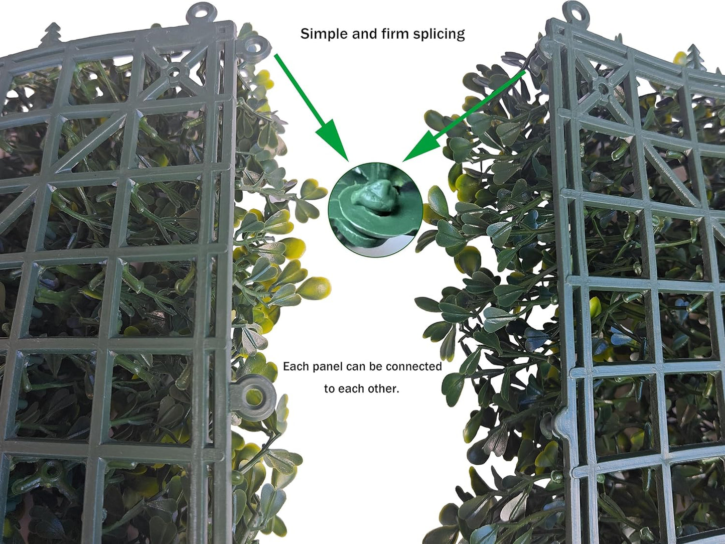 Artificial Boxwood Roll Panels,48 X 120 in(40 sqft) UV-Anti Artificial Ivy Privacy Fence Wall Screen for Indoor Outdoor Green Grass Wall Decor & Ivy Fence Covering Privacy